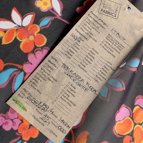 Terrazza Floral - Silk Georgette
