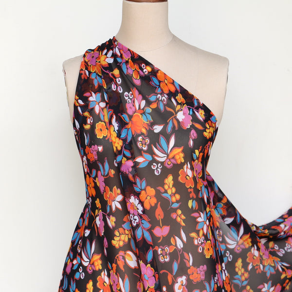 Terrazza Floral - Silk Georgette