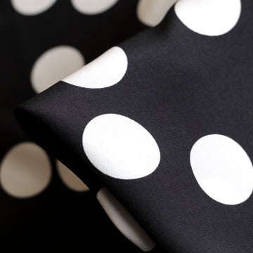 Bokeh Nero - Silk Crepe De Chine