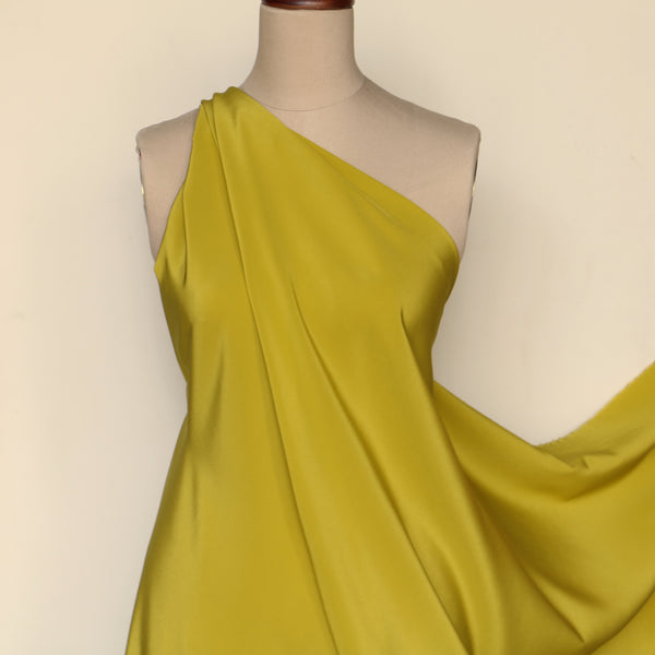 Silk Crepe De Chine - Warm Olive