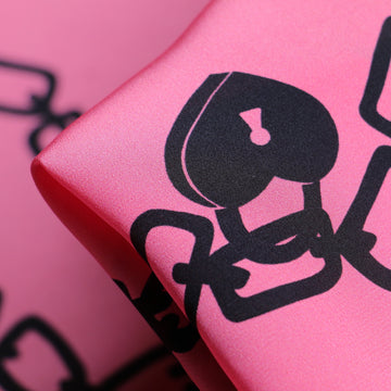 Love Locks Rosa - Silk Crepe De Chine