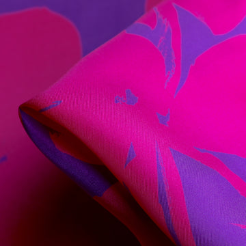 Fuchsia Ombra - Silk Twill