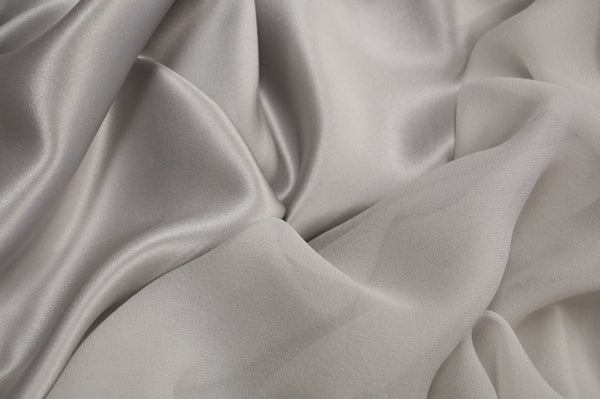 Silver Silk Satin - 19mm