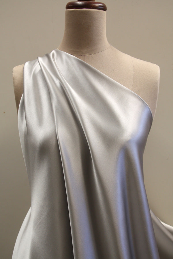 Silver Silk Satin - 19mm