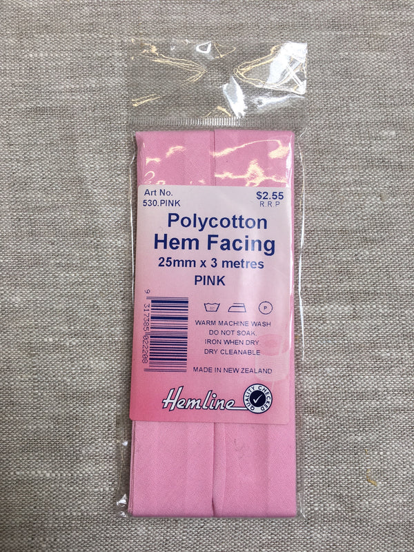 Hem Facing - Pink