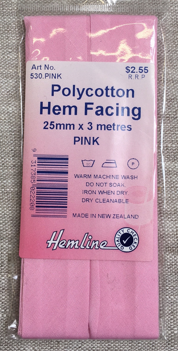 Hem Facing - Pink