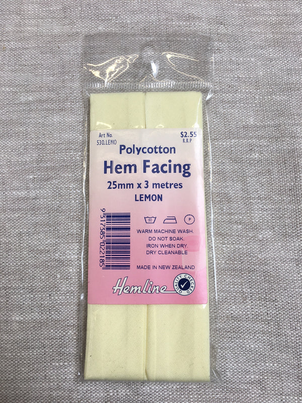 Hem Facing - Lemon