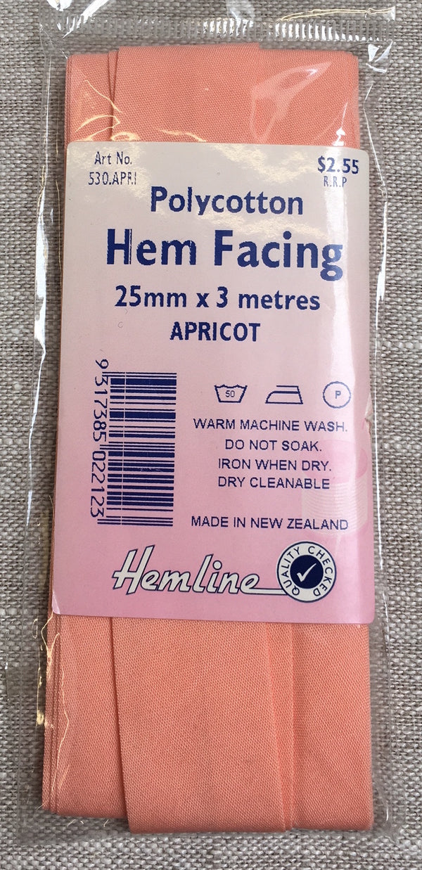 Hem Facing - Apricot