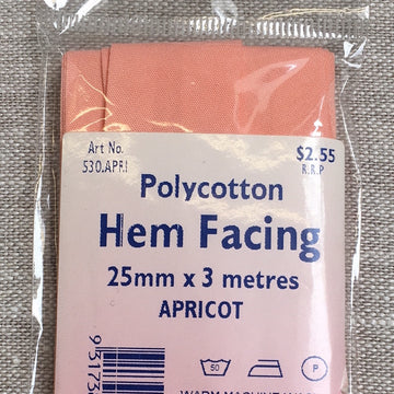 Hem Facing - Apricot