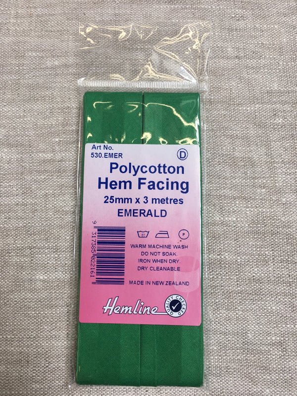 Hem Facing - Emerald