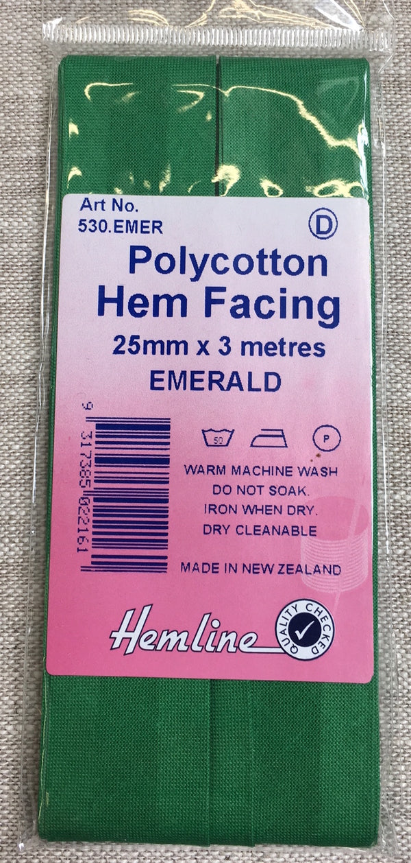 Hem Facing - Emerald