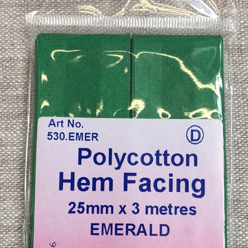 Hem Facing - Emerald