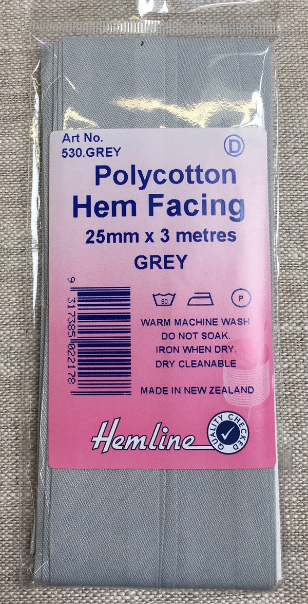 Hem Facing - Grey