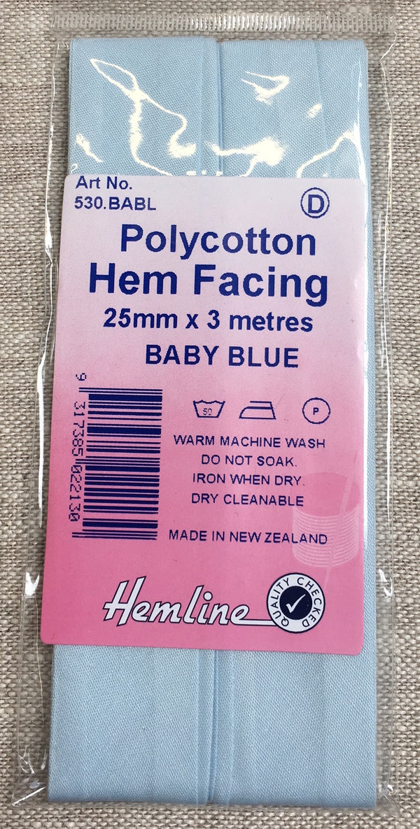 Hem Facing - Baby Blue