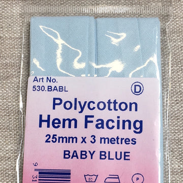 Hem Facing - Baby Blue