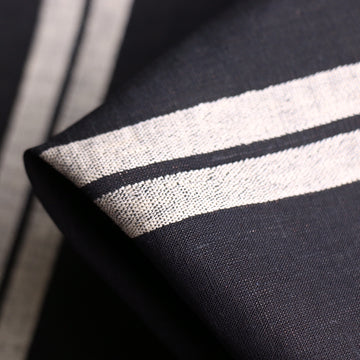 Calabria Stripe Nero Linen