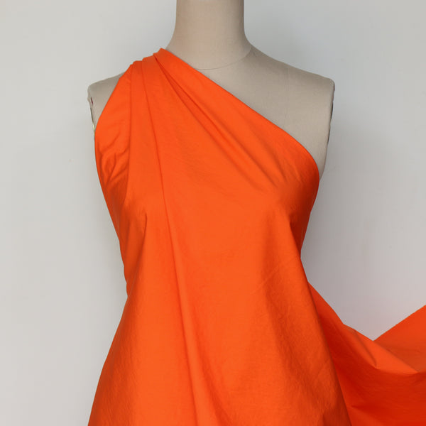 Lamatina Orange Cotton Poplin