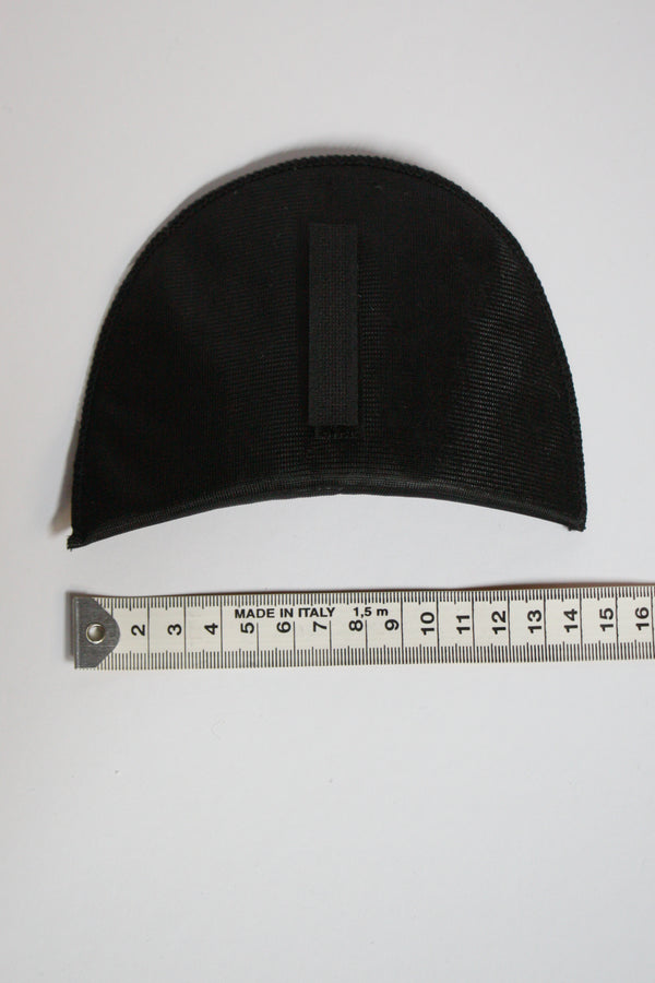 Black Covered Shoulder Pads with Velcro - 7mm