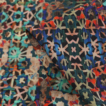 Geometric Colours Crepe