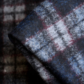 Blue Girl Check Knit