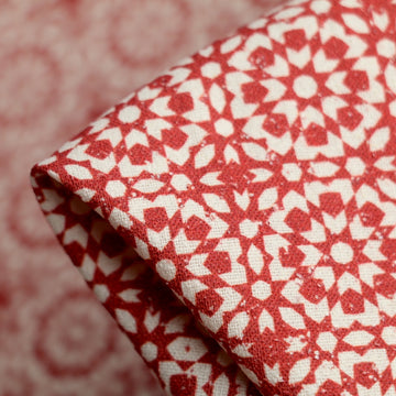 Burette Rusty Red Silk Noil