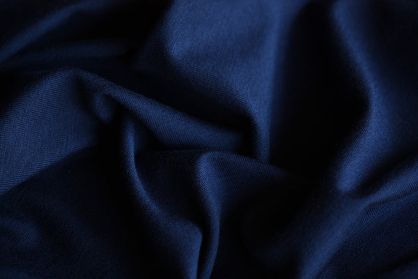 Bamboo Jersey Knit - Navy Blue (265gsm)