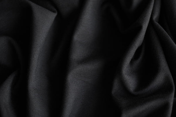 Bamboo Jersey Knit - Black (265gsm)