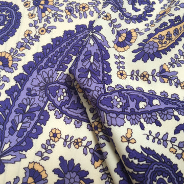 Purple Paisley Stretch - Swimwear Fabric