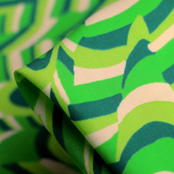 Last Chance of Lime Twist Viscose Poplin