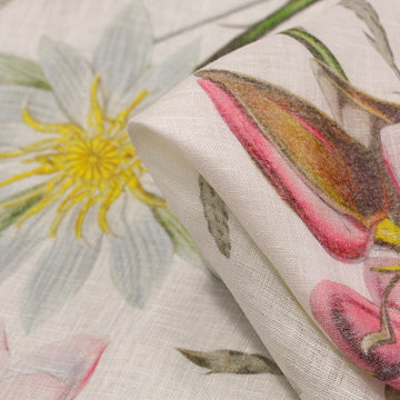 Bellissimi Fiori - Printed Linen