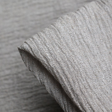 Stone Crinkle Linen