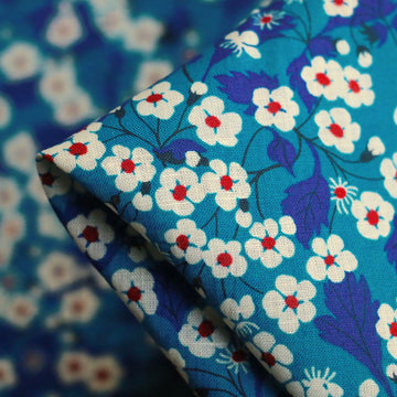 Mitsi Aqua Augusta Linen/Cotton