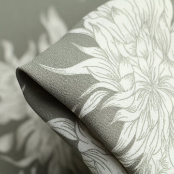 Remnant of White On Verde Double Georgette