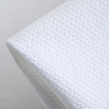 Bumpy White Drift Pique