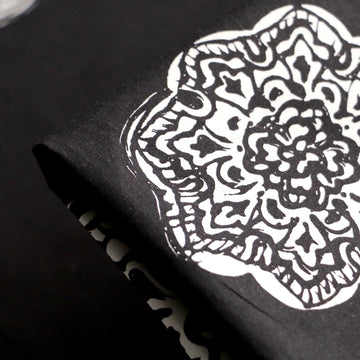 Floreale Nero Cotton Poplin