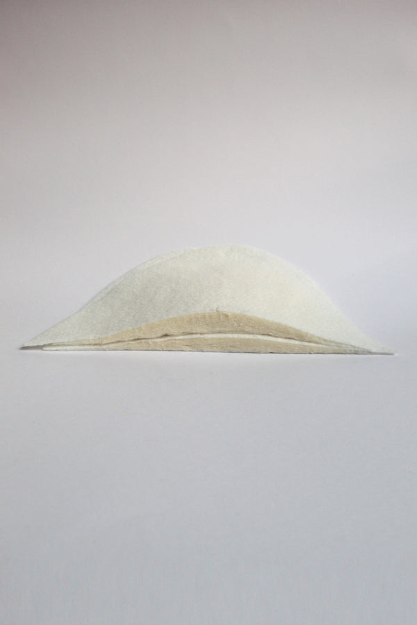 THICKER WHITE DIMPLY SHOULDER PADS CREAM INSIDE
