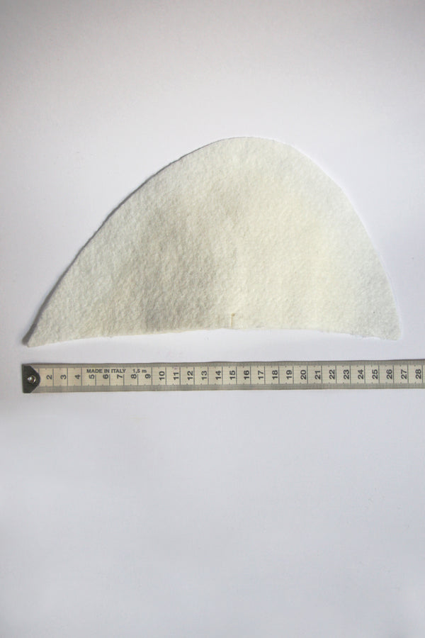 THICKER WHITE DIMPLY SHOULDER PADS CREAM INSIDE