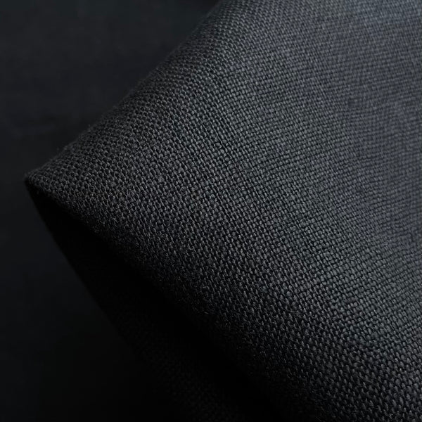 Heavy Black Linen