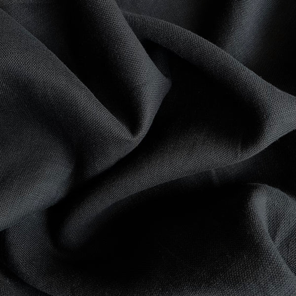 Heavy Black Linen