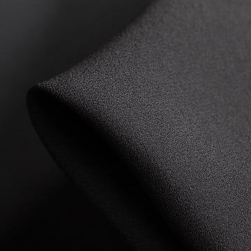 Black Shadow Satin Backed Cady Crepe