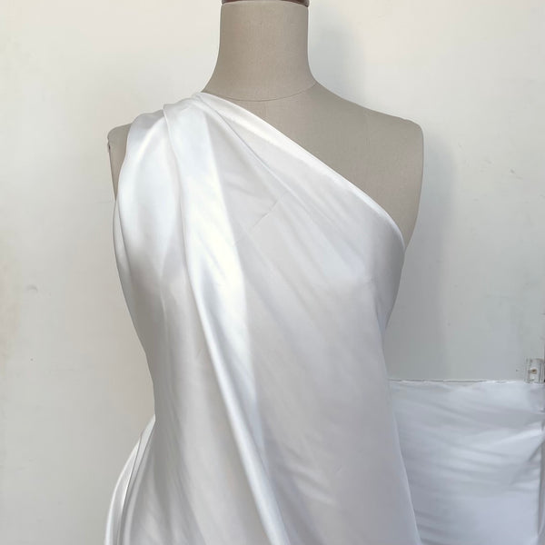 Silk White Rayon Lining (137cm wide)