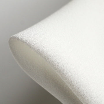 Snow White Satin Backed Crepe