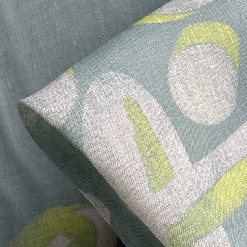 Bobbi Knot Aqua/Lime Sycamore Linen