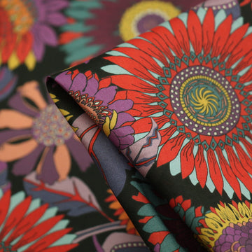 Sunflower Black - Tana Lawn