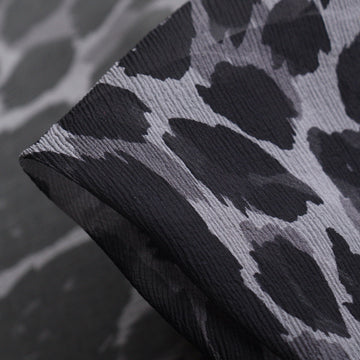 Nero Grigio Cat - Crinkle Chiffon