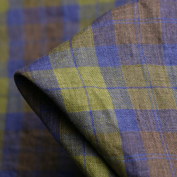 Brooklyn Check Pistachio Linen