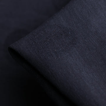 Remnant of Ring Around Jacquard Linen - Navy