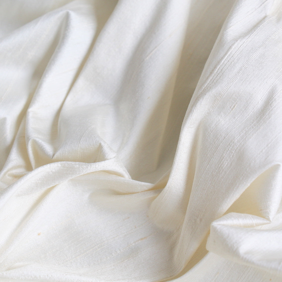 Rough Ivory Raw Silk