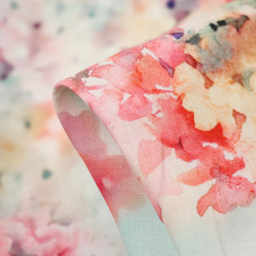 Blossom Primavera Printed Linen