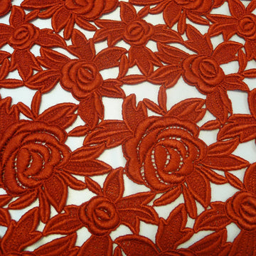Sophia Rose Guipure Lace Red